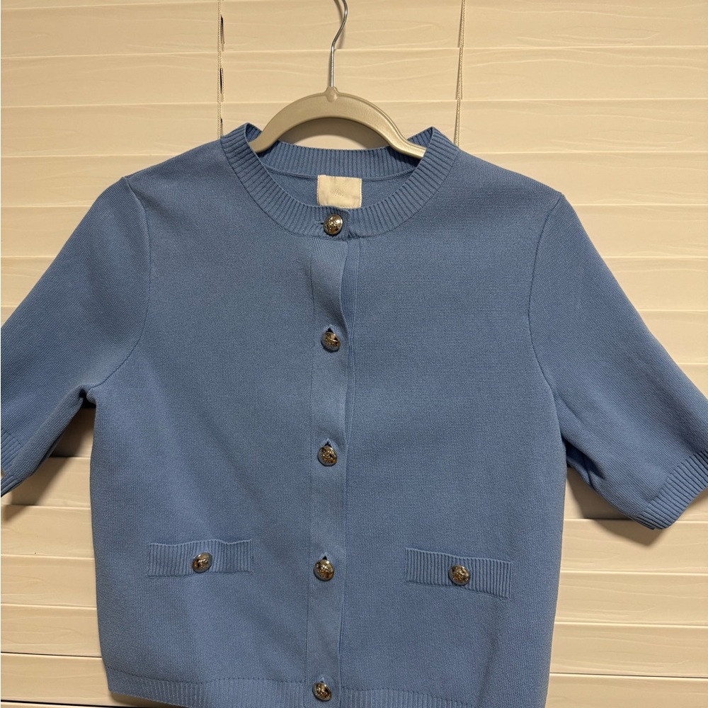 H&M Light Blue Knit Cardigan